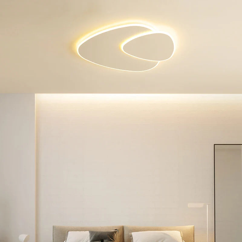Afralia™ Modern LED Chandelier Lights Dimmable White Fixtures for Living Bedroom Study Room