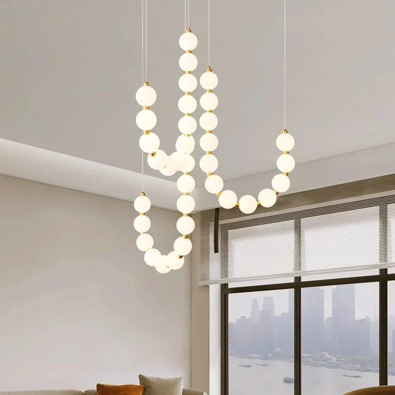 Afralia™ Nordic Chandelier for Stairs, Living Room, Bedroom, Dining Room - Pendant & Ceiling Lights