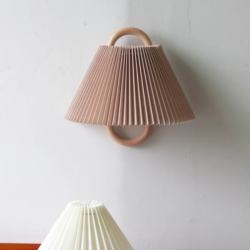 Afralia™ Beech Wood Wall Lamp: Retro Wabi-Sabi Style for Bedroom, Living Room, and Porch
