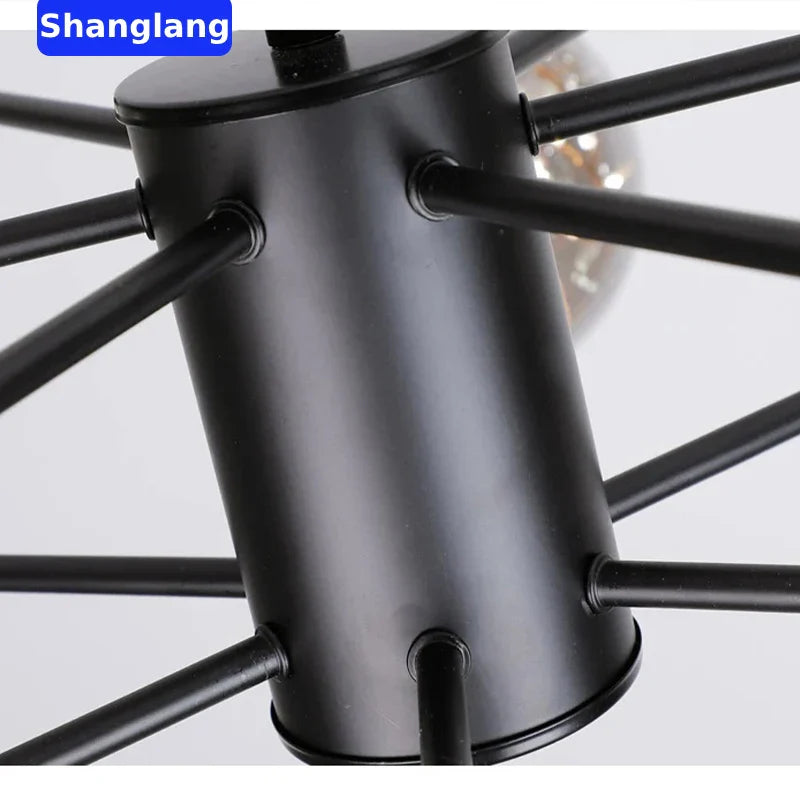 Afralia™ Black Glass Ball LED Chandelier for Living Room, Bedroom - Dimmable Nordic Luxury Fixture