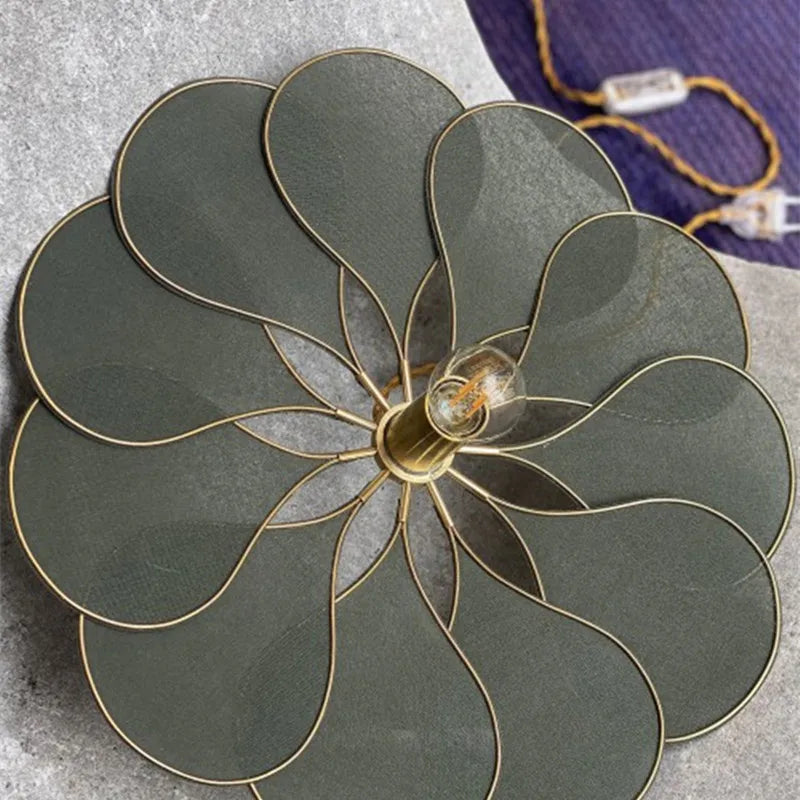 Afralia™ Petals Pendant Light: Creative Fabric Lampshade for Restaurant, Bedroom, Kitchen & More