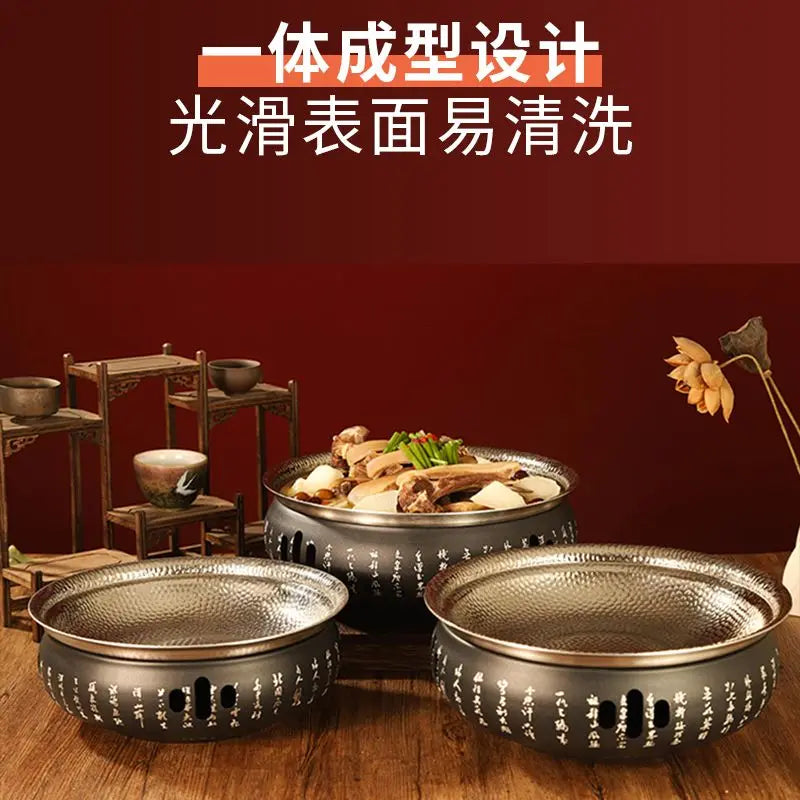 Afralia™ Stainless Steel Alcohol Stove: Warm Soup & Hot Pot for Home & Commercial Use