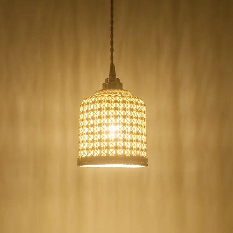 Afralia™ Nordic Ceramic LED Pendant Lamps Modern Minimalism Hanging Light for Home Decor