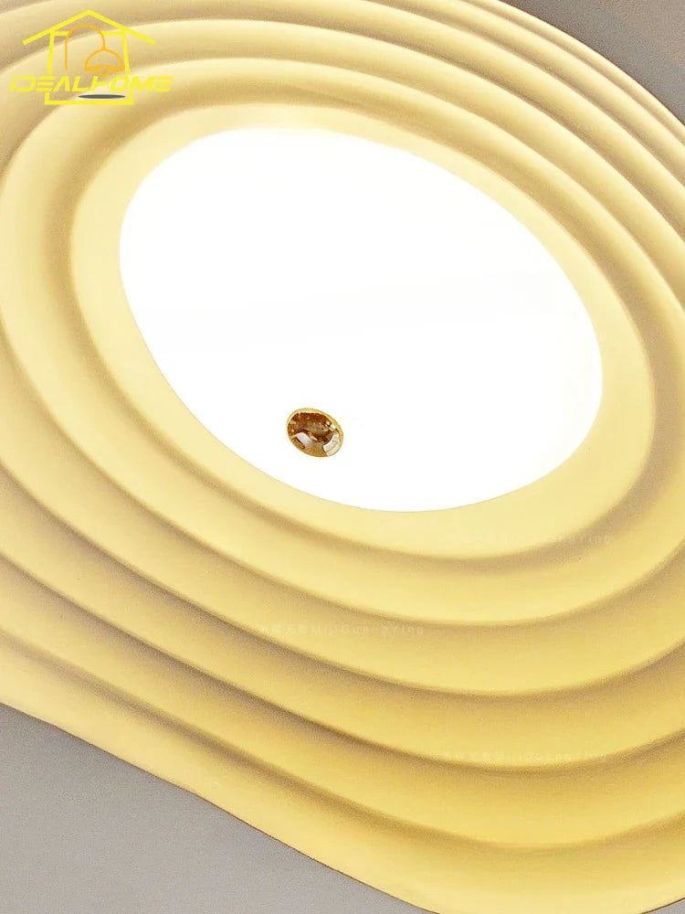 Afralia™ Lotus Leaf Ceiling Light: LED Modern Retro Resin Fixture for Home Decor & Living Space
