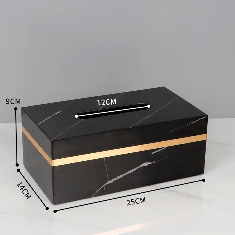 Afralia™ Nero Marquina Marble Bathroom Set - Golden Luxury Bathroom Accessories