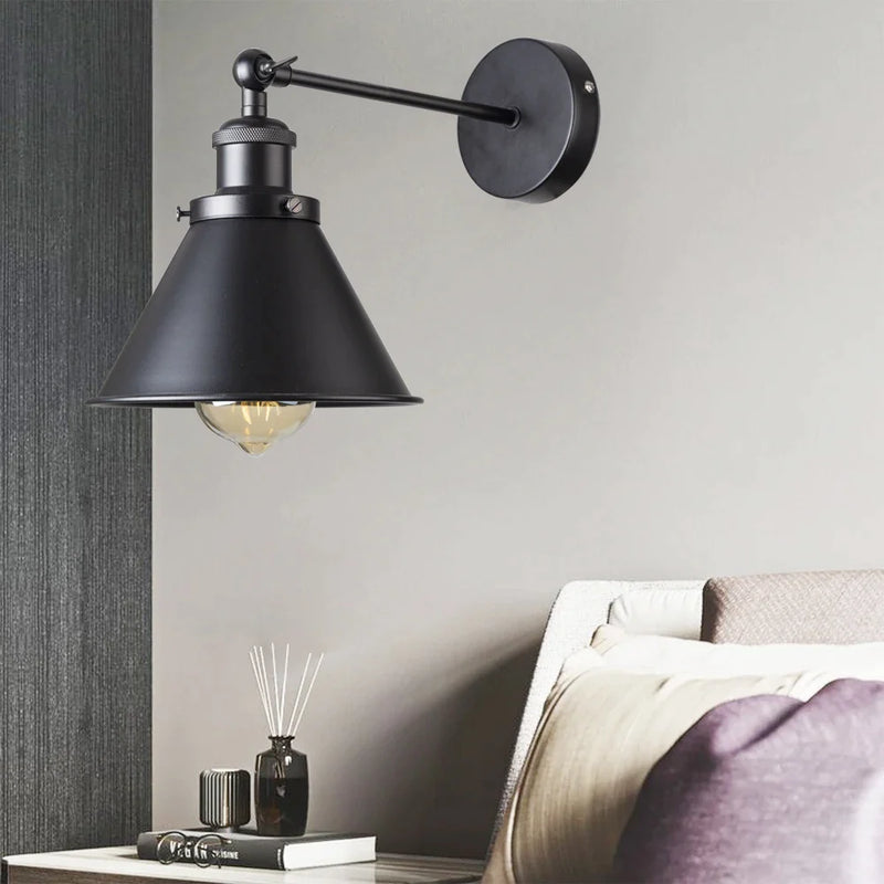 Afralia™ Industrial Gold Wall Lighting, E27 Wall Mount Lamp for Home Decor