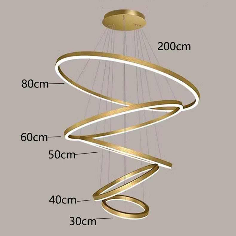 Afralia™ Nordic Stair Chandelier for Living Room, Bedroom, and Dining Room Lighting