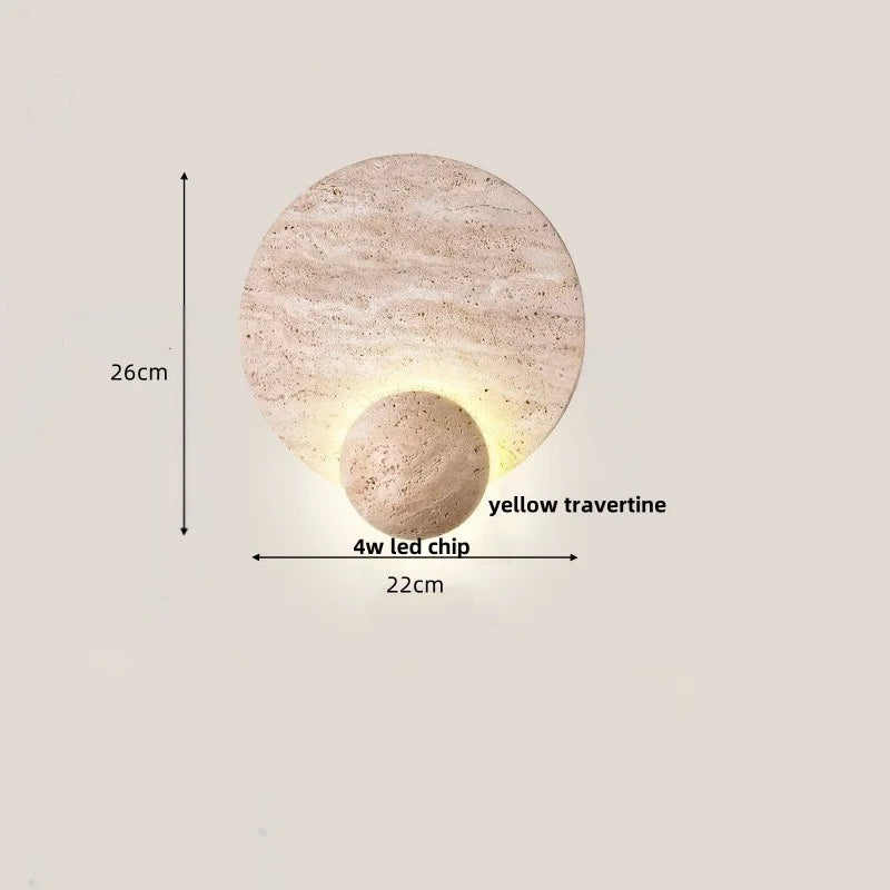 Afralia™ Wood Rotate LED Wall Lights with White Glass Ball for Living Room