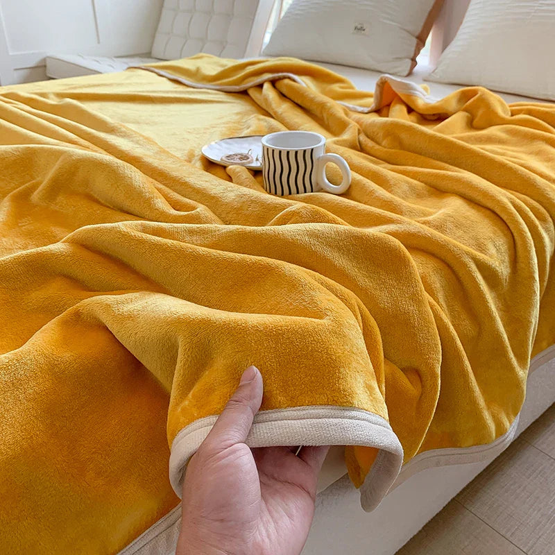 Afralia™ Coral Velvet Summer Blanket: Extra Soft, Skin-friendly, Machine Washable