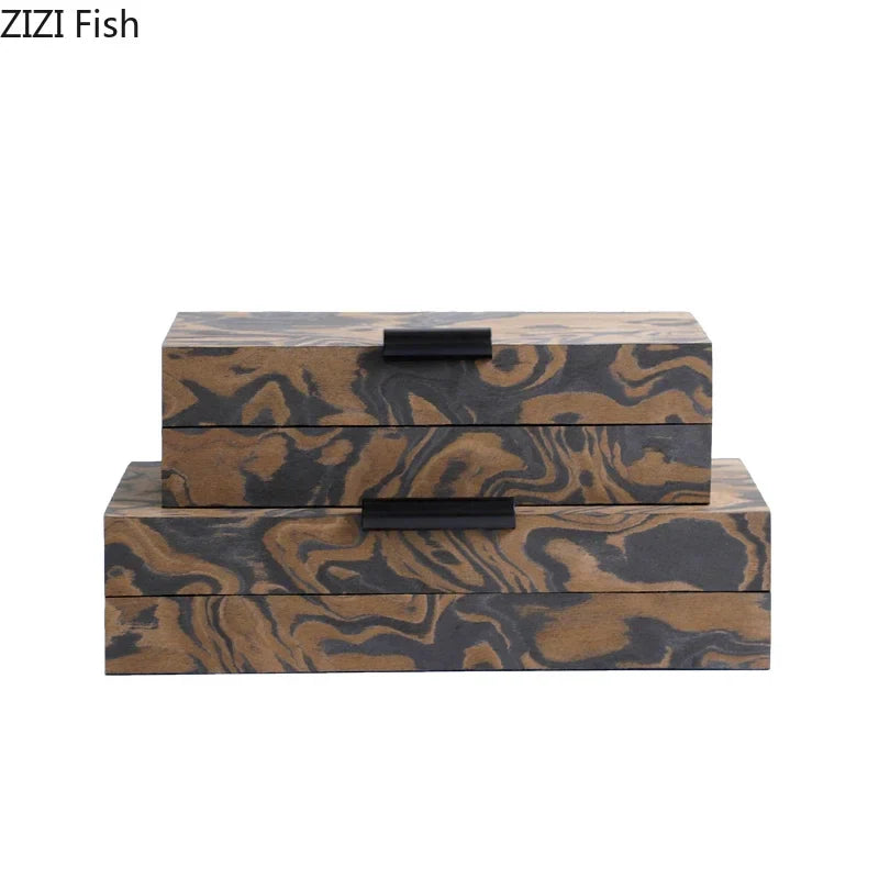 Afralia™ Auspicious Clouds Texture Jewelry Box for Elegant Jewelry Storage