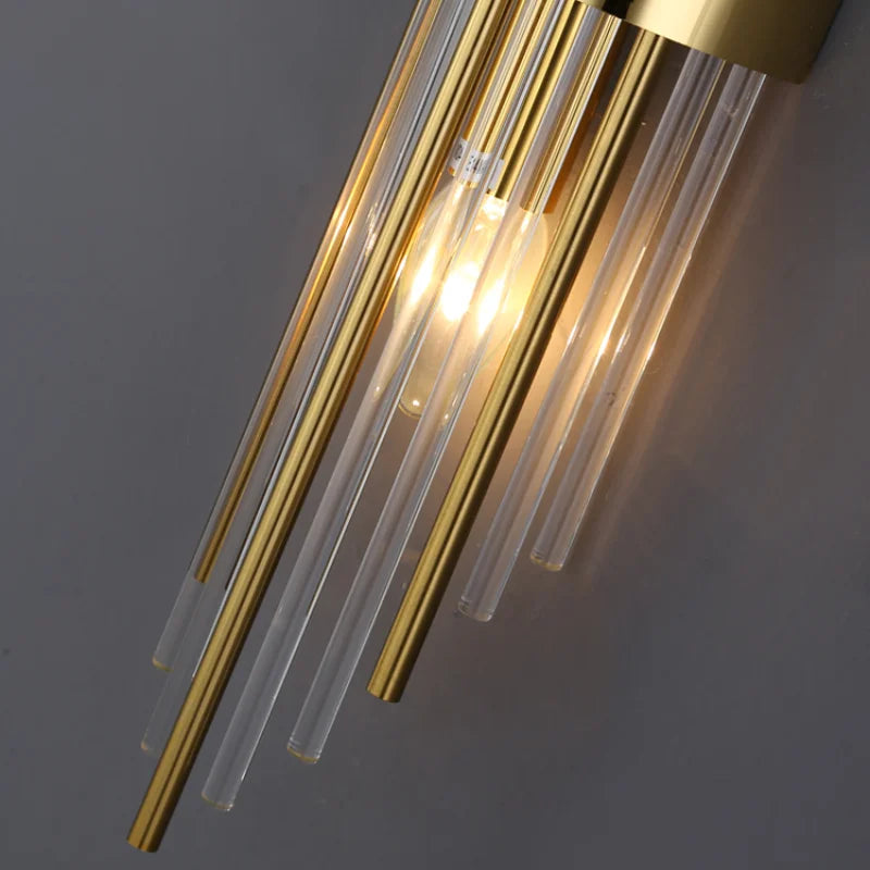 Afralia™ Crystal Copper Wall Lights: Postmodern Luxe Bedroom & Living Room Lighting