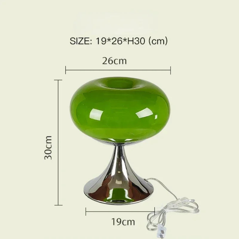 Afralia™ Glass Desk Lamp Home Office Modern Table Light