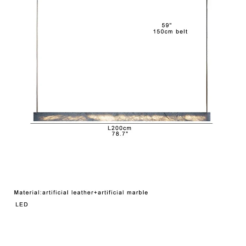 Afralia™ Marble Design LED Pendant Light for Home Decor and Office Spaces