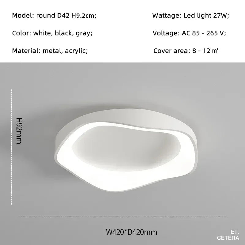 Afralia™ Modern Minimalist Led Ceiling Lamp for Living Room, Study, Dining Room.