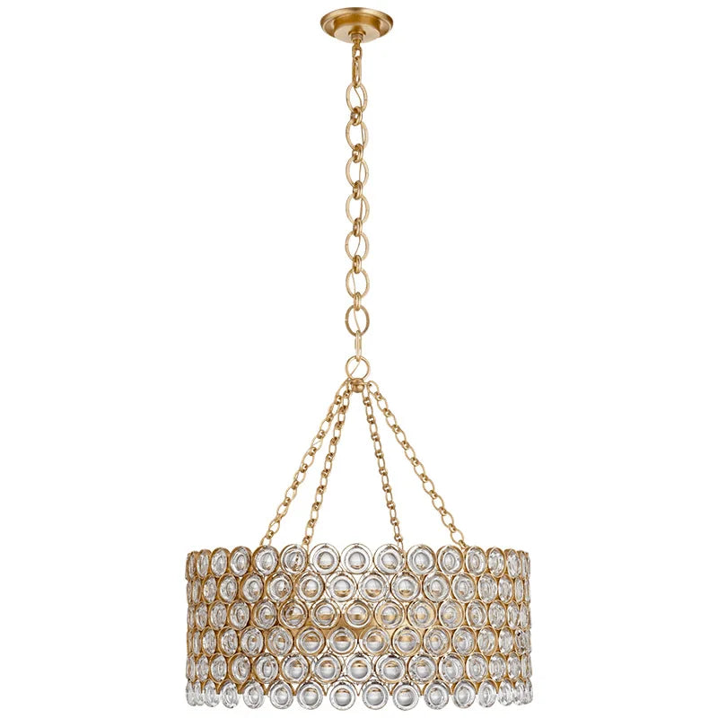 Afralia™ Modern Gold/Silver Crystal Chandelier Ceiling Lamp for Living Room Decor