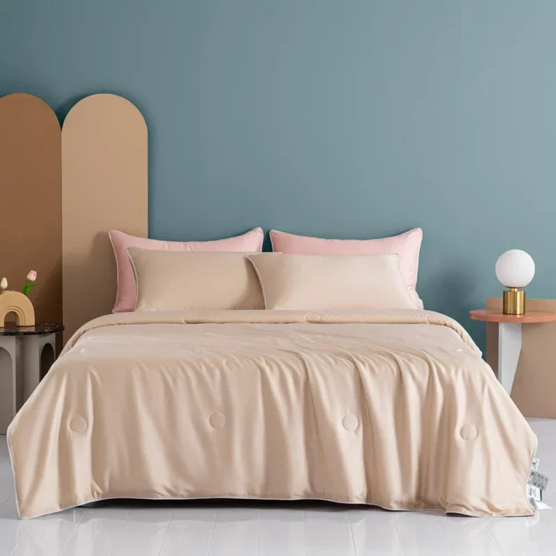 Afralia™ Cooling Comforter: Silky Soft Lightweight Quilt for Summer, Double-Sided Cold Fabric