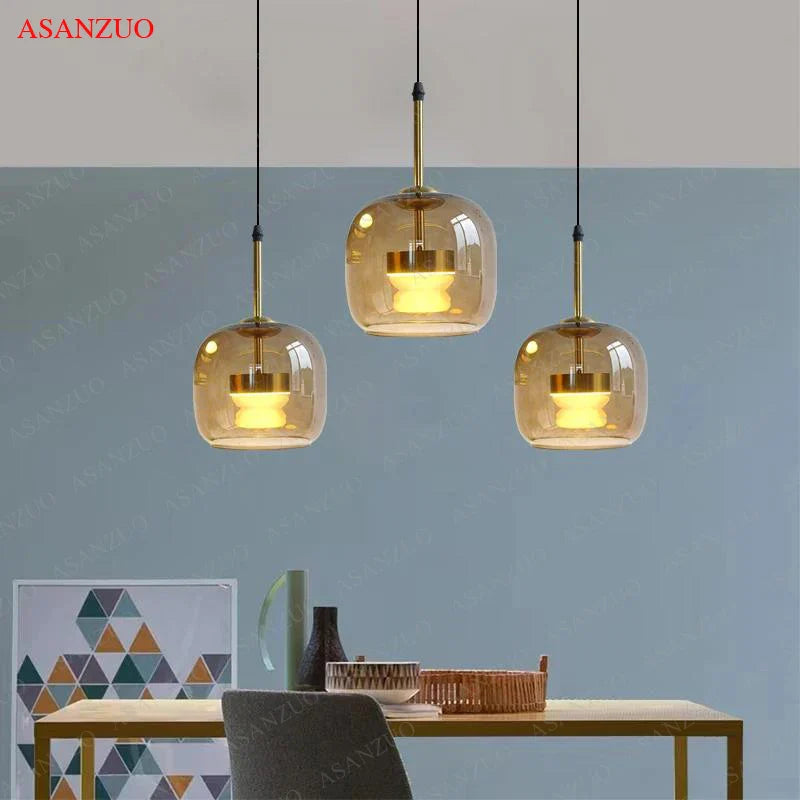 Afralia™ LED Pendant Lights Modern Nordic Hanging Lamp for Home Decor