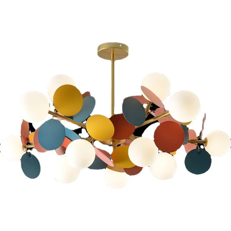 Afralia™ Branch Chandelier: Modern Colorful LED Ceiling Light for Bedroom and Living Room