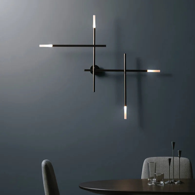 Afralia™ Line Sconce Wall Lamp LED Minimalist Bedroom Decor