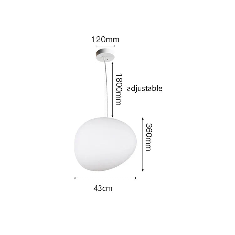 Afralia™ Nordic Glass Lampshade LED Ceiling Chandelier for Home Decoration