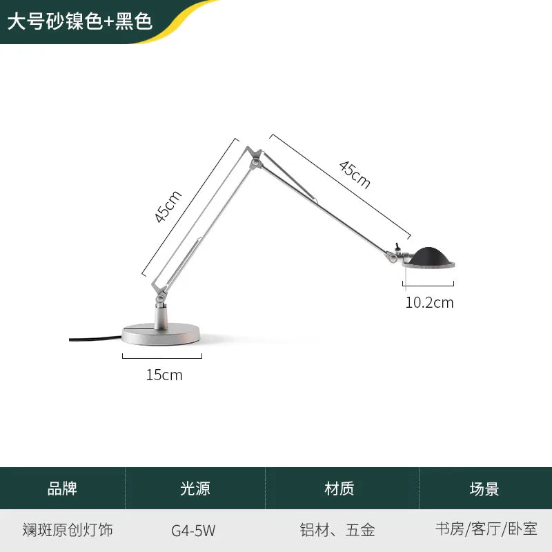 Afralia™ Adjustable LED Desk Lamp for Home, Studio, Study, Bedroom, Cafe