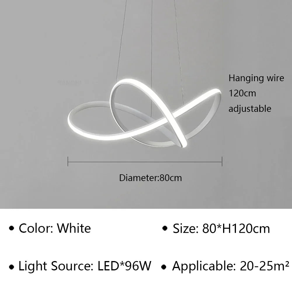 Afralia™ LED Pendant Light Modern Luster for Living Dining Hall Bedroom Hotel Decor