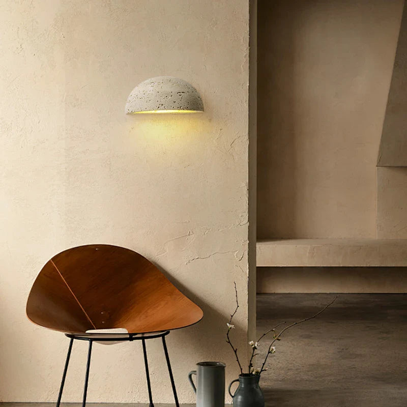 Afralia™ LED Travertine Wall Light - Natural Yellow Ambiance for Aisle, Study, Porch