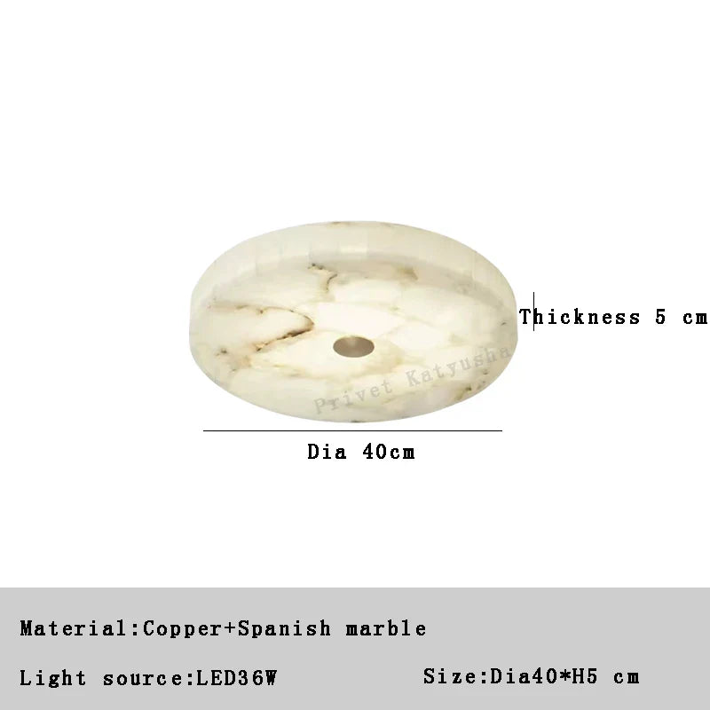 Afralia™ Marble Ceiling Chandelier Modern White Designer Lustre Living Room