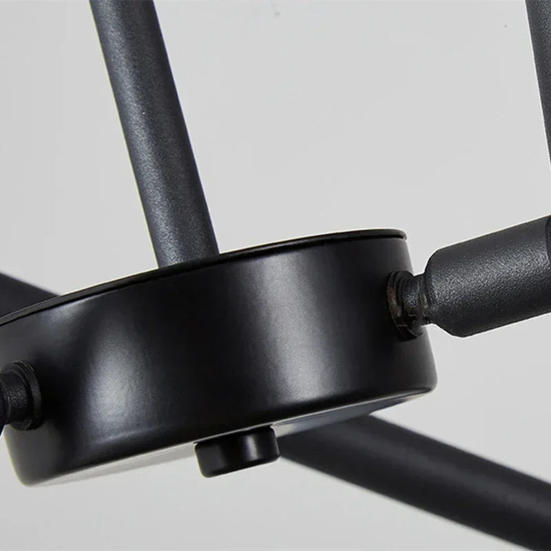 Afralia™ Modern Nordic Iron LED Chandelier for Living Room Bedroom - Minimalist Indoor Pendant Lighting