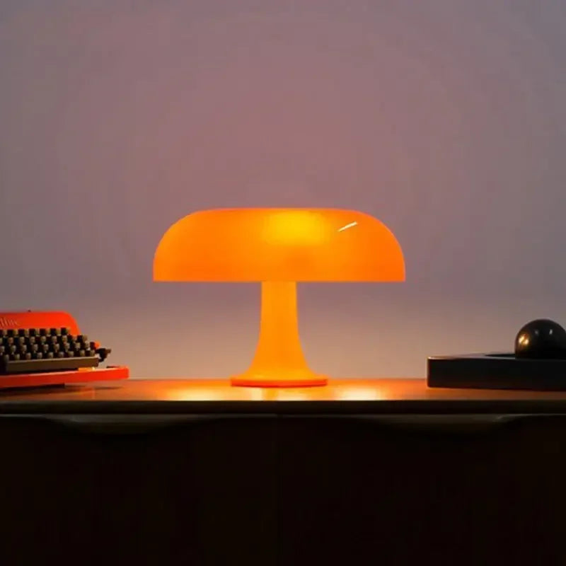 Afralia™ Bedhead Night Light Mushroom Desk Lamp by Italian Danish Designer