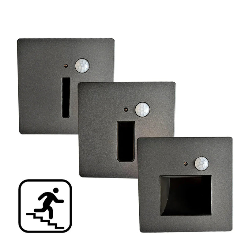 Afralia™ Motion Sensor Wall Light: Staircase & Footlight Illumination