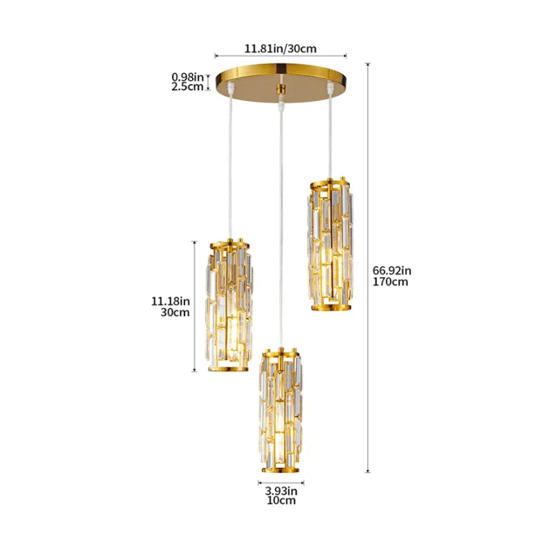 Afralia™ Mini Crystal Chandelier Black Chrome 3-Light for Dining Room Bedroom