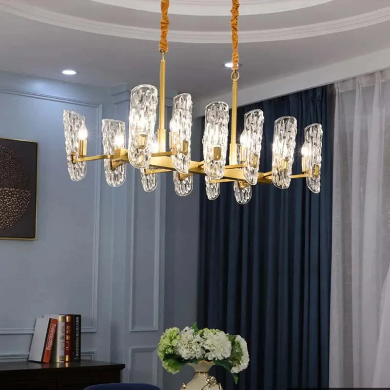 Afralia™ Copper LED Pendant Chandelier: Luxury Living Dining Room Lighting Fixture