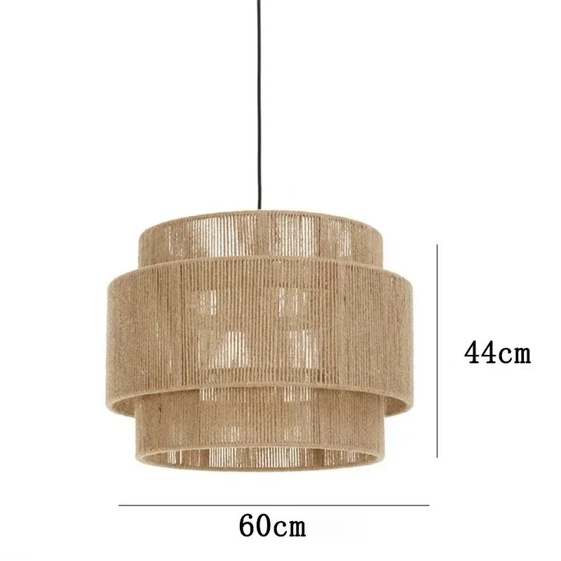 Afralia™ Hemp Rope Wall Lamp for Bedroom and Living Room
