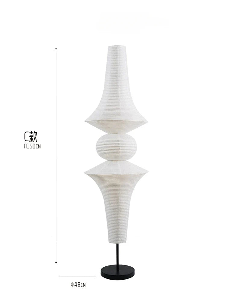 Afralia™ Akari Noguchi Vintage Pendant Lights LED E27 for Bar Loft Studio