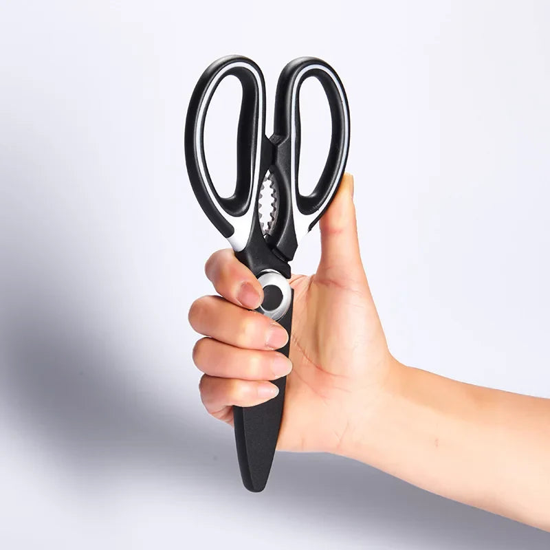 Afralia™ Kitchen Shears Stainless Steel Multi Cutter for Poultry, Fish & Meat