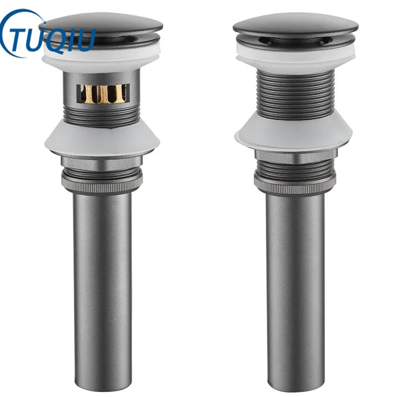 Afralia™ Brushed Gold Pop-up Drain Assembly Kit for Bathroom Sink Vessel Vanity