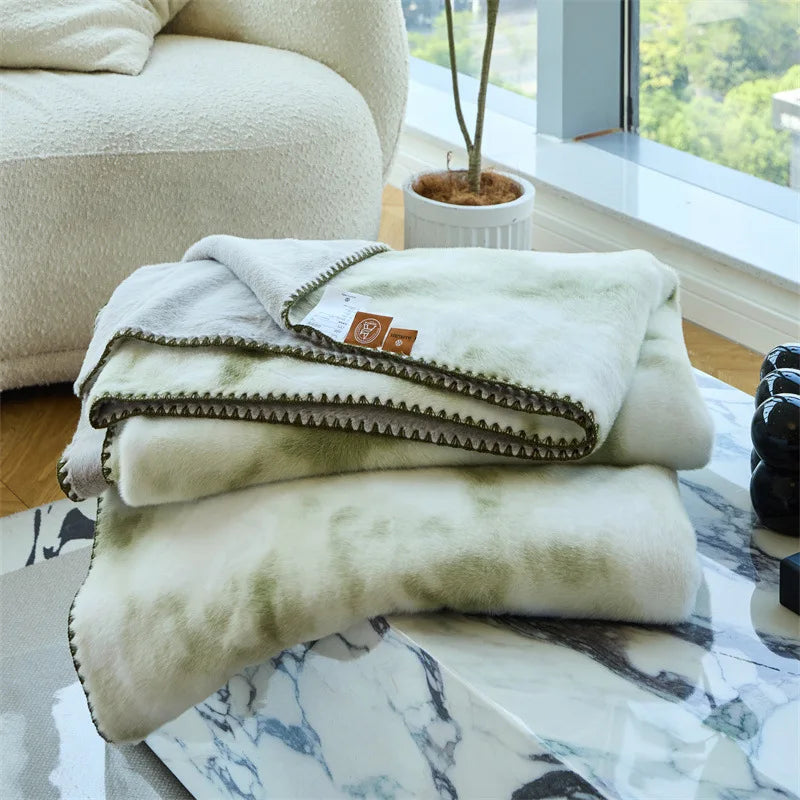 Afralia™ Faux Mink Fur Cozy Sofa Blanket | Luxe Winter Bed Décor