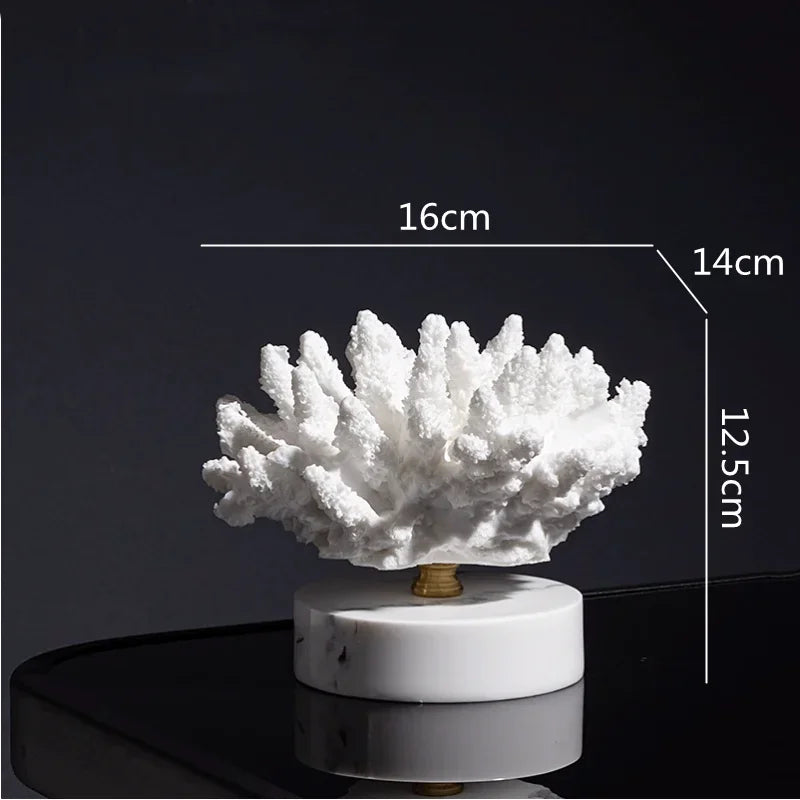 Afralia Coral Resin Ornaments: Artificial Coral Decor for Home Decor Accessories