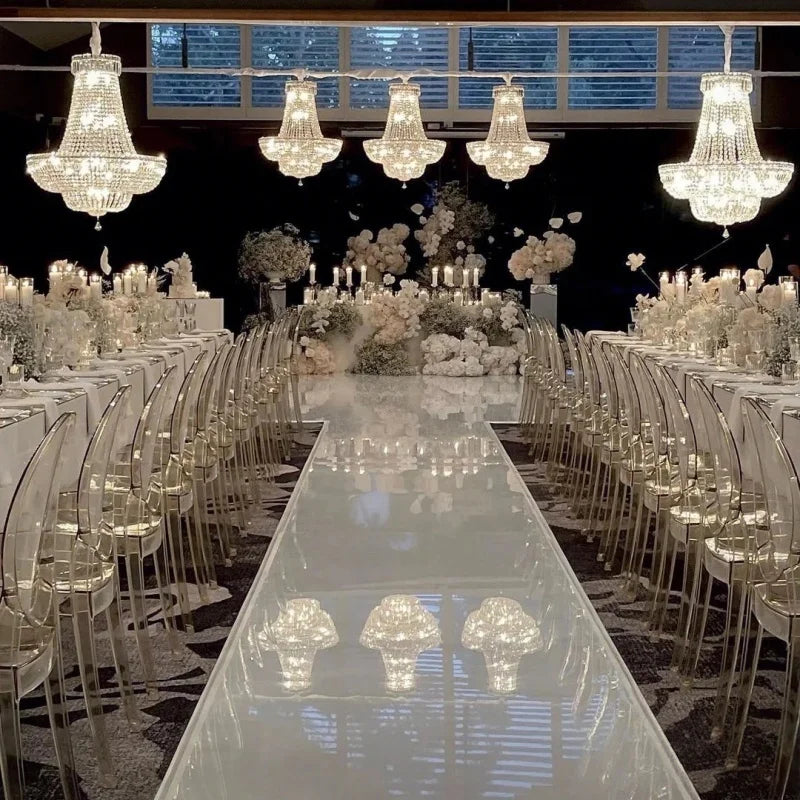 Afralia™ European Style Chrome Chandelier for Luxury Living Room, Staircase, Hotel Lobby & Villa.