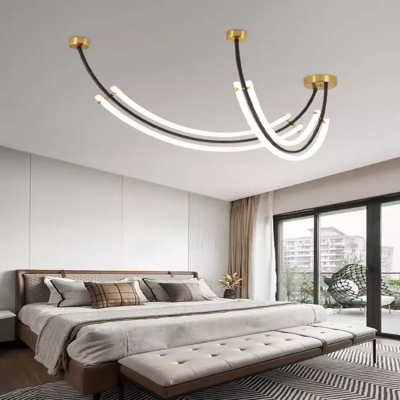 Afralia™ Modern LED Pendant Light Chandeliers for Living and Dining Room Lighting