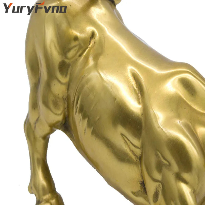 Afralia™ Wall Street Bull Ox Sculpture - Premium Home Office Decoration Gift