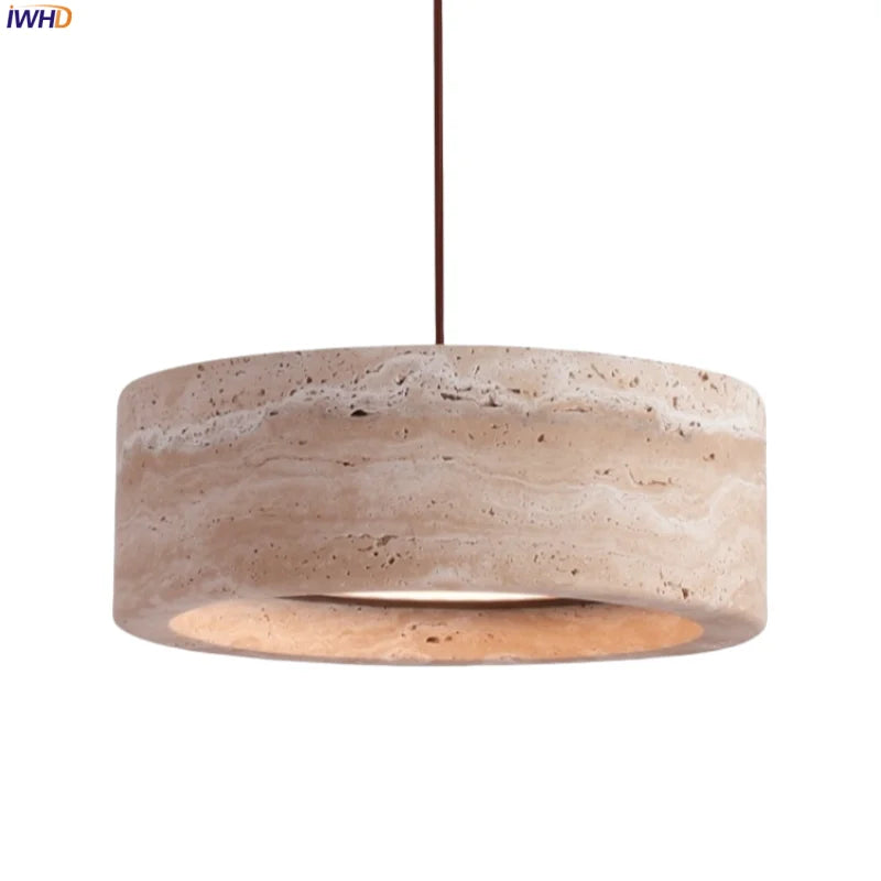 Afralia™ Stone LED Pendant Lights for Bedroom Living Room Kitchen Interior Lighting