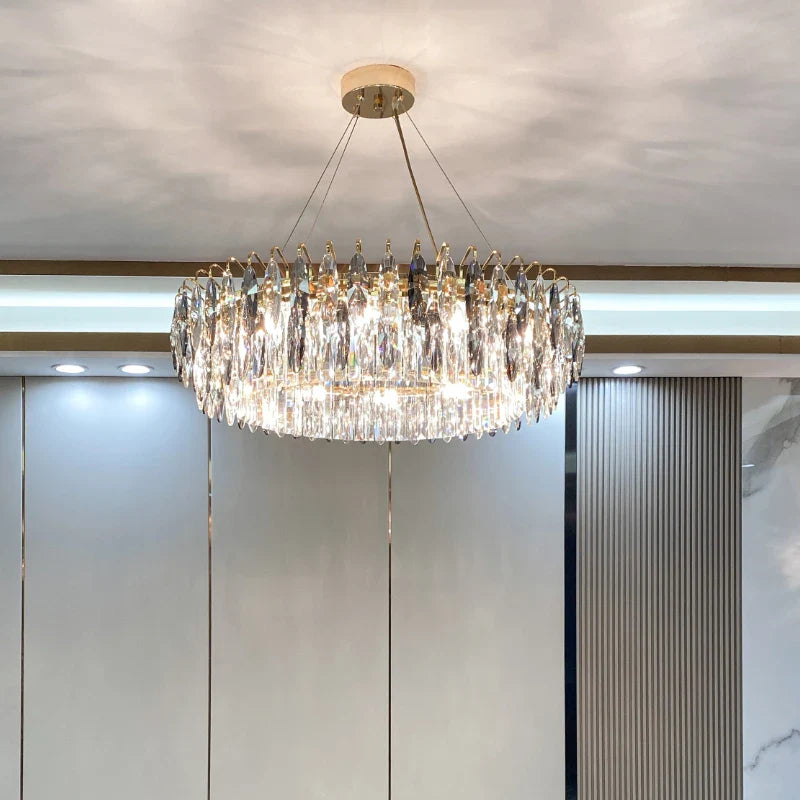 Afralia™ Crystal Atmosphere Chandelier: Modern Luxury for Living Room, Dining Room, Bedroom