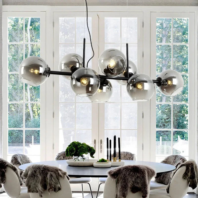 Afralia™ Postmodern Bean Chandelier for Living and Dining Rooms by Samsarah Lighting