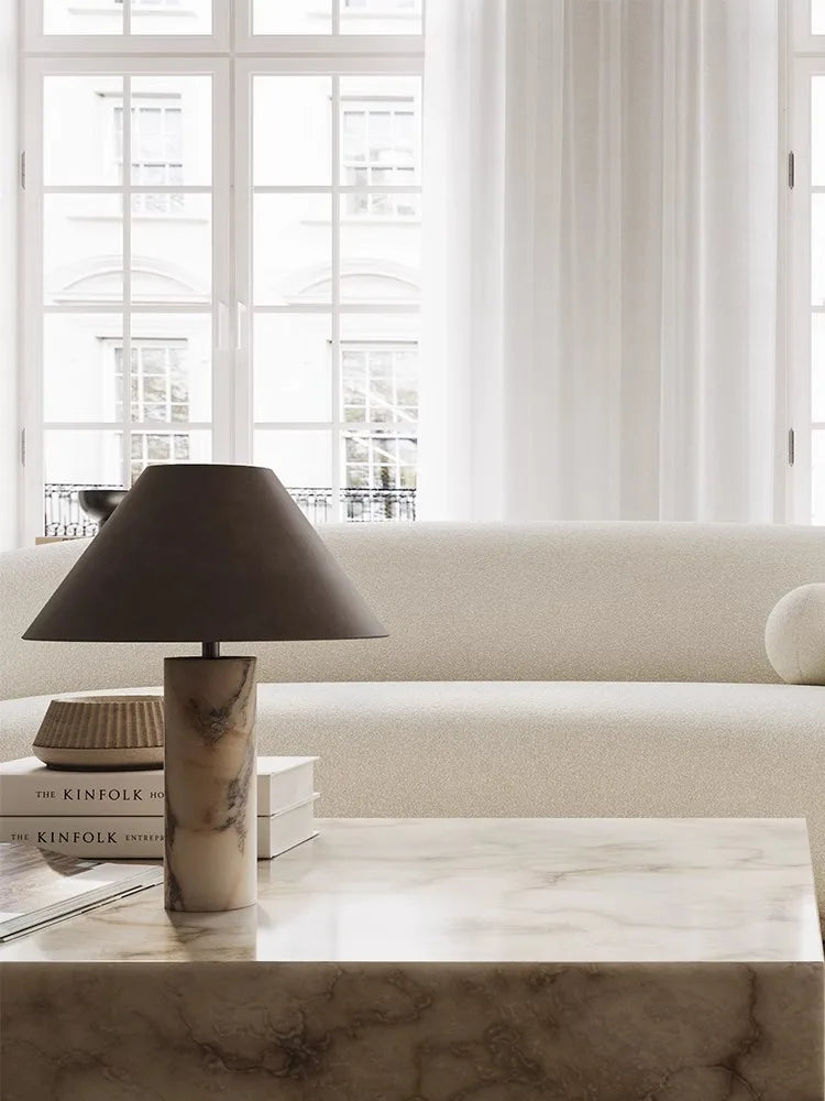 Afralia™ Luxury LED Marble Table Lamp for Bedroom Nightstand Decoration