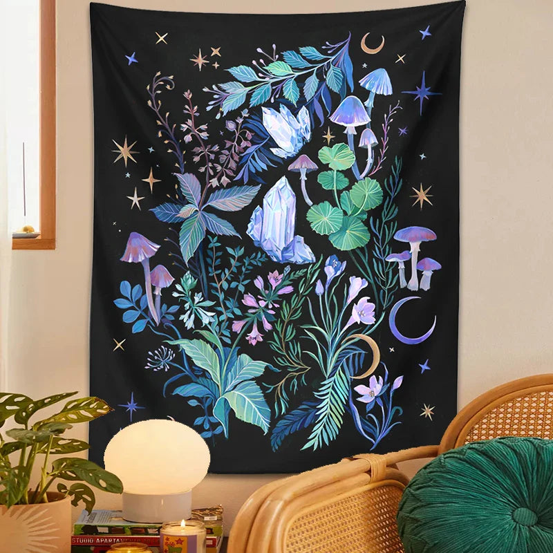 Afralia™ Magical Gardens Wall Tapestry for Bedroom, Dorm & Living Room Decor