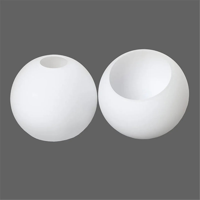 Afralia™ Opal White Glass Lamp Shade Replacement - Frosted Pendant Replacement Globe