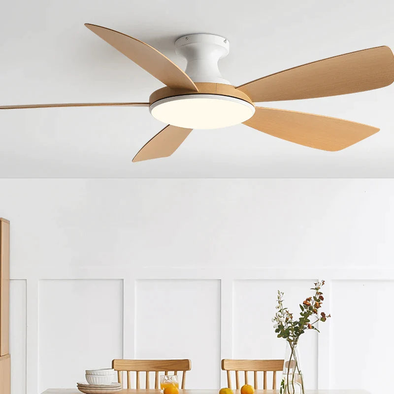 Afralia™ 56" Modern Ceiling Fan with Remote Control for Bedroom and Restaurant