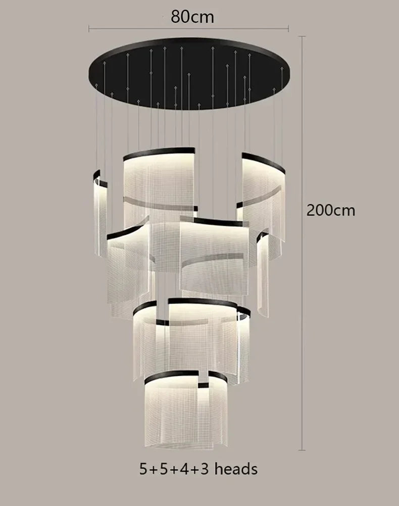 Afralia™ Elegant LED Ceiling Chandelier for Modern Bedroom and Dining Room